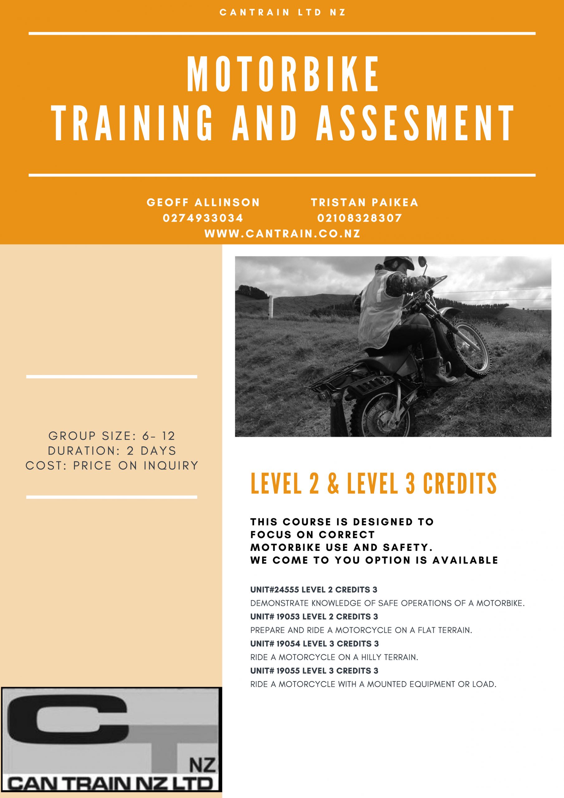 Motorbike Training & Assessment